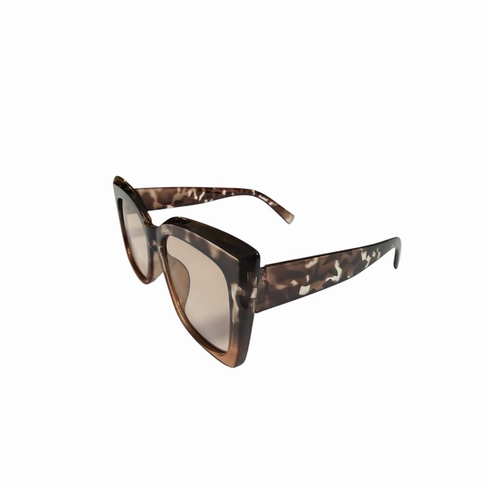 Oversized Cat Eye Sunglasses Brown Tortoise Frame